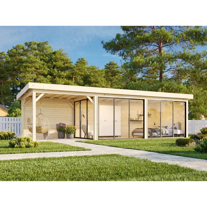 Hagestue Palmako Lenna 24,9 m2 Set 417 Slide