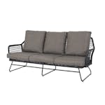 Sofa Krifon Brindisi 3-seter Sort/Hamp