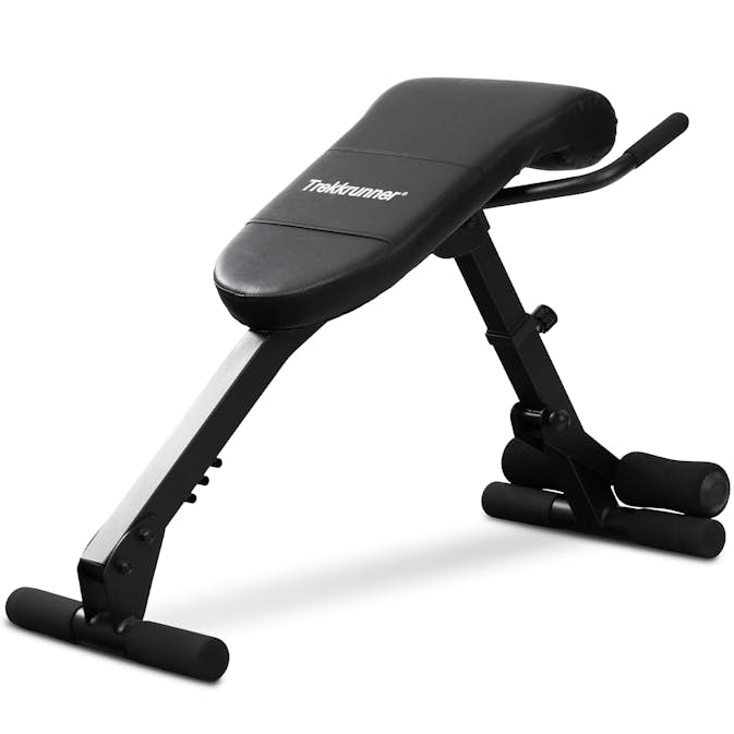 Ryggbenk Trekkrunner 210kg, 101x65x56 cm Sort