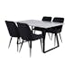 Spisegruppe Venture Home Estelle 140 med 4 Plake Stoler