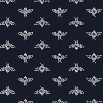 Fototapet Joules Block Print Bee French Navy 10mx52 cm