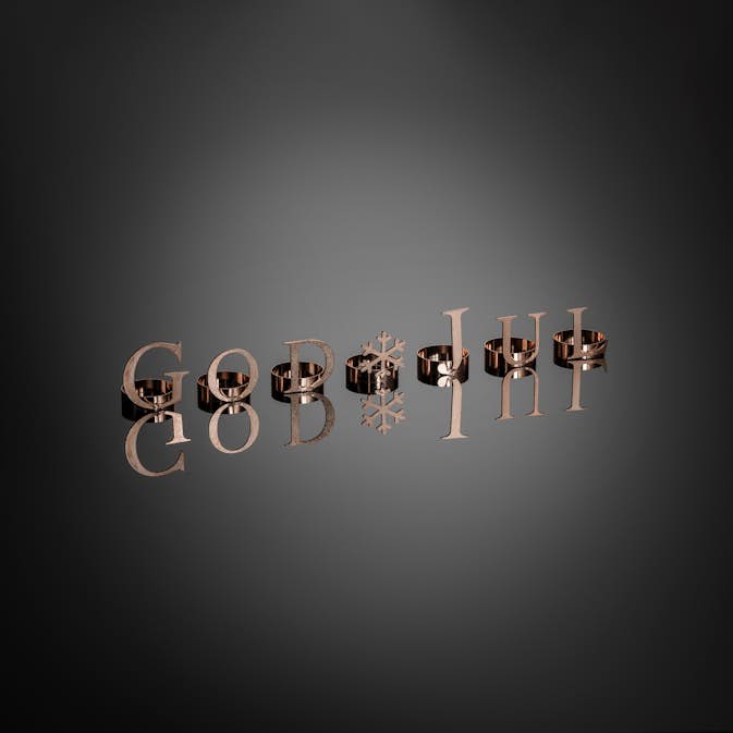 Dekorasjonsbokstaver Gnosjö Konstsmide God Jul