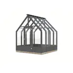 Drivhus Palmako Emilia 5,4 M2 Gråmalt