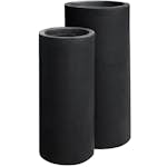 Krukke Lyfco Rund og Høy Sort 2-pk