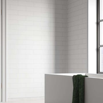 Baderomspanel Fibo 2094-M74 S White