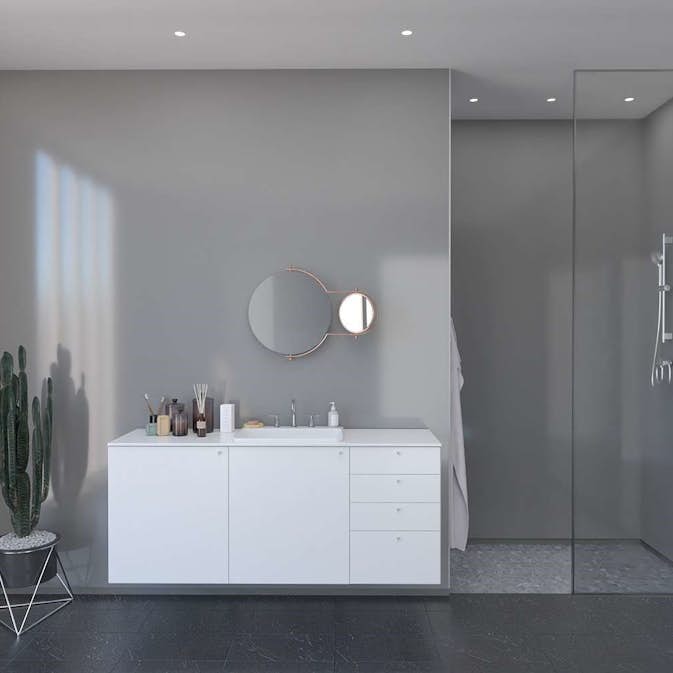 Baderomspanel Fibo 4063-00 Clean Grey