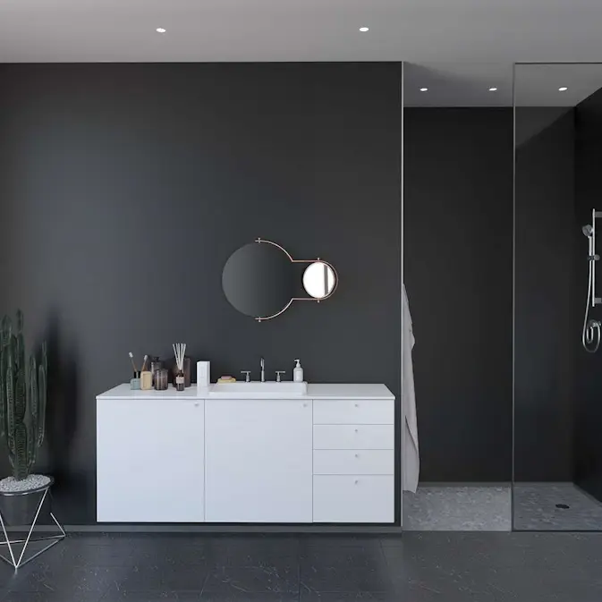 Baderomspanel Fibo 2024-00 S Black