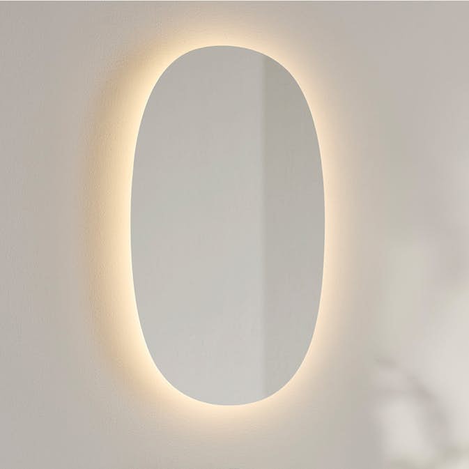 Spegel Hafa Ellipse LED 500x850