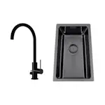 Kjøkkenvask Nordic Tech Titan 230 X med Kjøkkenbatteri Steel Equip D