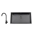 Kjøkkenvask Nordic Tech Titan 730 X med Kjøkkenbatteri Steel Equip D