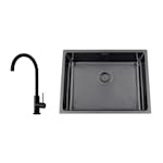 Kjøkkenvask Nordic Tech Titan 530 X med Kjøkkenbatteri Steel Equip D