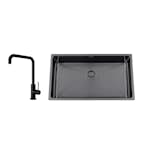 Kjøkkenvask Nordic Tech Titan 730 X med Kjøkkenbatteri Steel Mood D