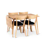 Spisegruppe Stenexpo Alborg Klaffebord med 4 Växjö Stoler