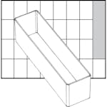 Basisinnsats Raaco Nr. A9-3 H47 mm Str 163x39 mm 1 Stk