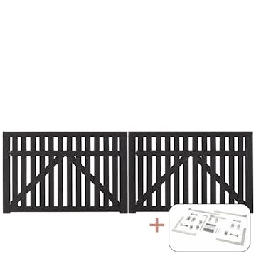 Port PLUS Country Dobbel med Beslag 300x98 cm