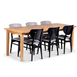 Spisegruppe Stenexpo Visby med 6 Borgholm Stoler