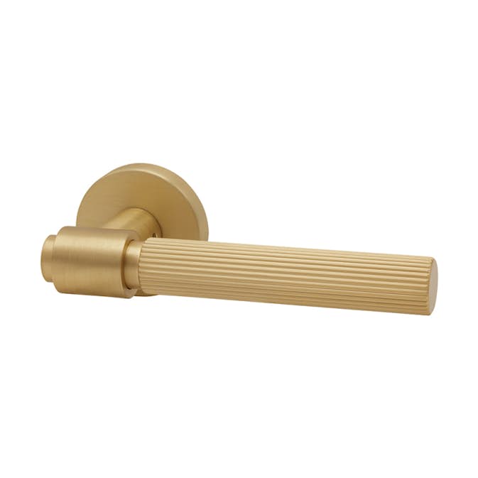 Dørhåndtak Beslag Design Helix 200 Stripe Messing Outlet