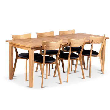 Spisegruppe Stenexpo Visby med 6 Växjö Stoler