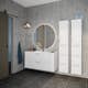 Servantskap FOSSBAD Variant46 B120 med Aqua Porselensservant