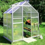 Drivhus Metalcraft 2,2 kvm Sølv Rektangulært