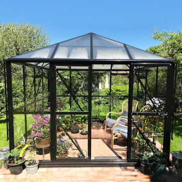 Drivhus Metalcraft 8,7 kvm Kvadrat