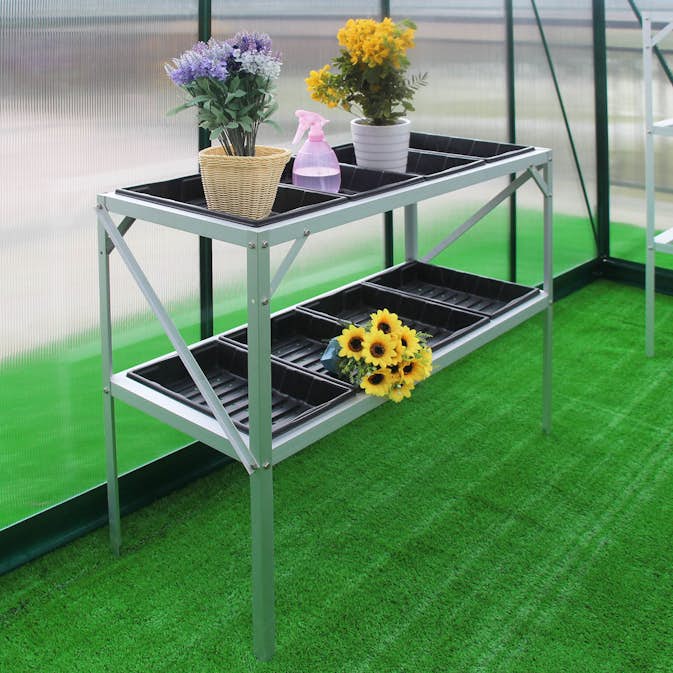 Drivhusbord Metalcraft 75cm med Planleggingsskuffer
