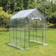 Plastdrivhus Metalcraft 8 hyller Transparent
