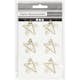 Klips Creativ Company Gullstjerne Str 30x30 mm 6 stk/1 Forp