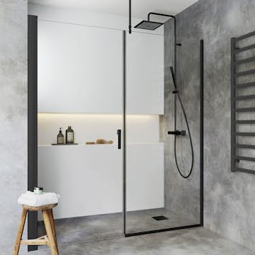 Dusjdør Hafa Igloo Pro Rett Dør + Fast Vegg