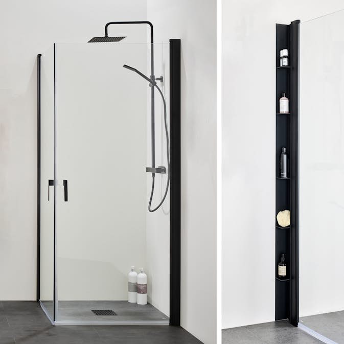 Duschpaket Hafa Duschhörn Igloo Pro med Duschhylla Place