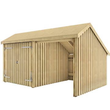 Multibod PLUS 2 Moduler Dobbeltdør Ubehandlet 10,5 m2