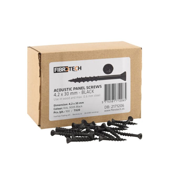 Skrue Fibrotech Akustikkpanel 4,0x30mm 100 st Outlet