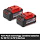 Batteri Einhell 2x 18 V 5,2 Ah PXC-Twinpack