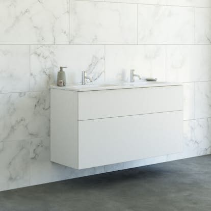 Tvättställsskåp Dansani Luna Kantate Dubbel