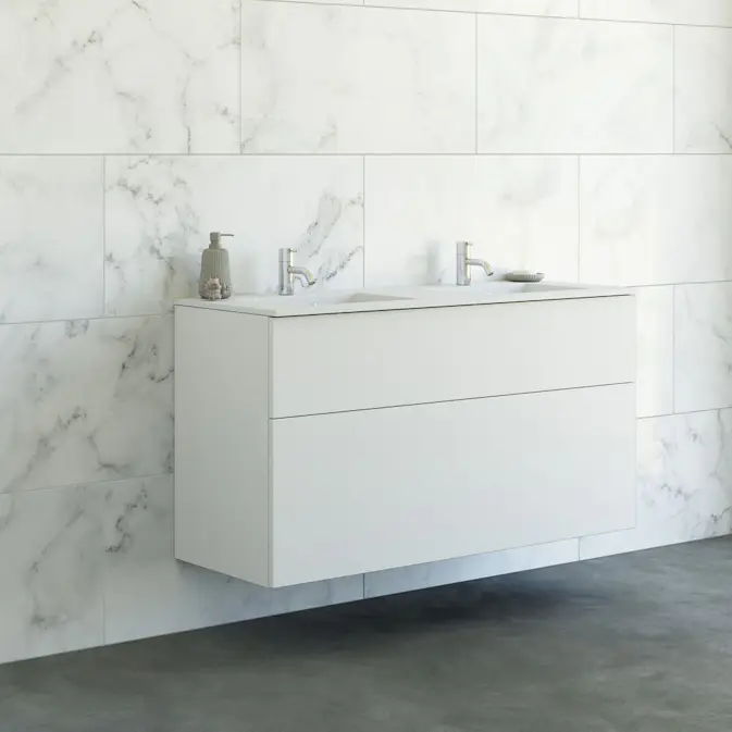 Tvättställsskåp Dansani Luna Minore Dubbel