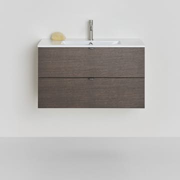 Tvättställsskåp Hafa Go 2 Lådor Ek med Tvättställ