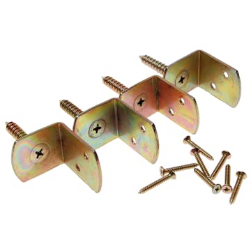 Gjerdebeslag Home it 4 stk. inkl. Skruer