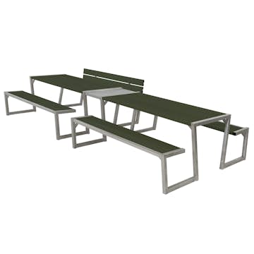 Piknikbord PLUS Zigma med Ryggstøtte 392 cm