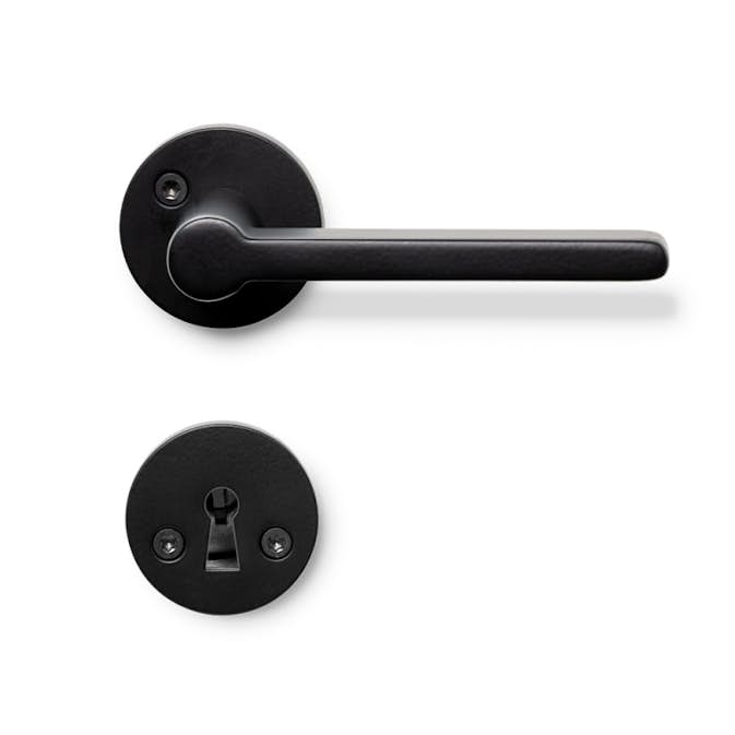 Dørhåndtak Beslag Design Moza Mattsvart med Nøkkelskilt Outlet