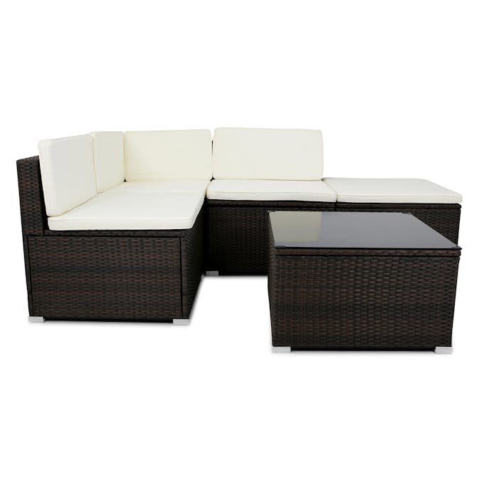 Loungesett Lyfco Kungshamn Mørkbrun