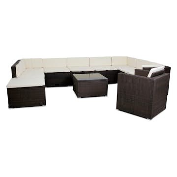 Loungegruppe Lyfco Steninge med Innebygd Oppbevaring Mørkbrun