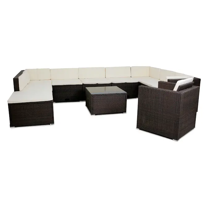 Loungegruppe Lyfco Steninge med Innebygd Oppbevaring Mørkbrun