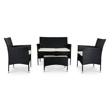 Loungesett Lyfco Fjällbacka for Balkong Sort