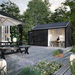 Utebod PLUS Classic Multi Hagehus 2 Moduler Enkeldør Åpen 10m2