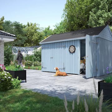 Utebod PLUS Classic Multi Hagehus 2 Moduler Enkel og Dobbeldør 10m2