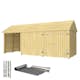 Utebod PLUS Classic Multi Hagehus 3 Moduler Dobbeldør Åpen/Lukket 14,5m2