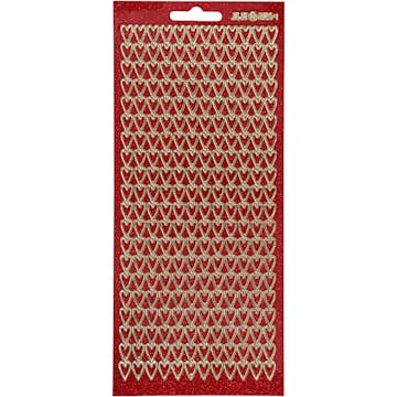 Klistremerker Creativ Company med Hjerter 10x23 cm