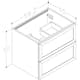 Servantskap Korsbakken Bad Rustic B60