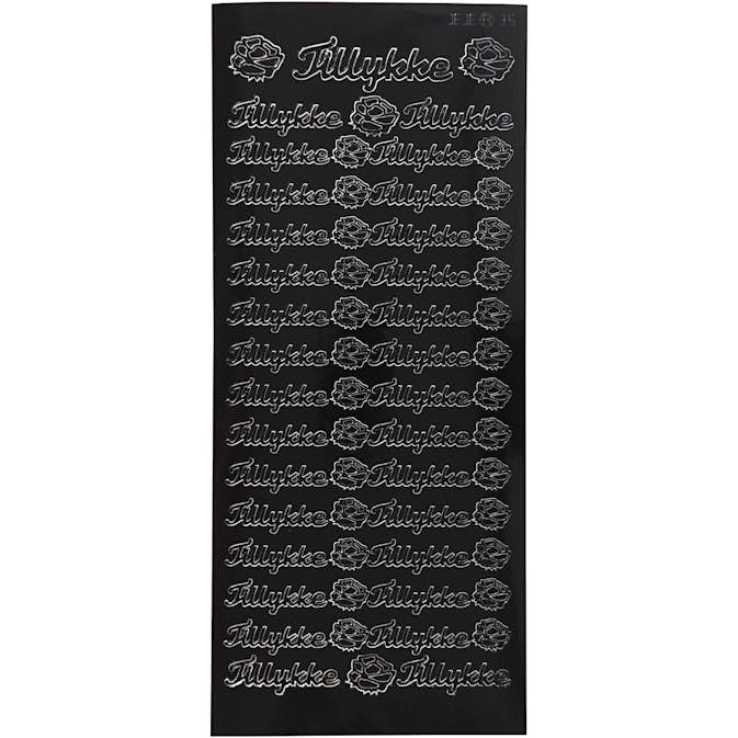Stickers Creativ Company Tillykke 10x23 cm