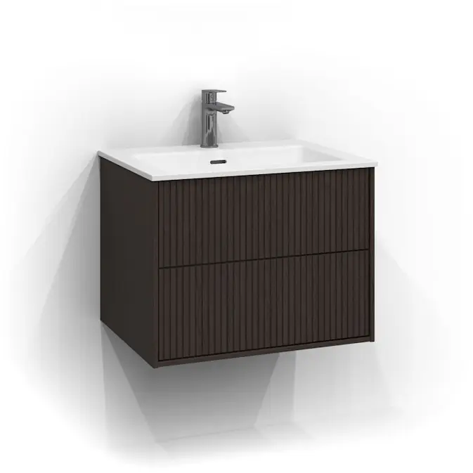 Tvättställsskåp Svedbergs Epos 60x45 med 2 Lådor